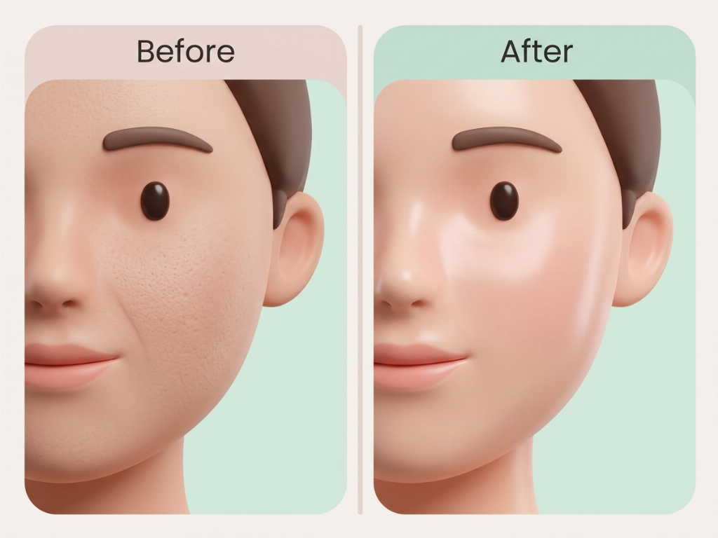 Visible improvement in skin hydration and texture
