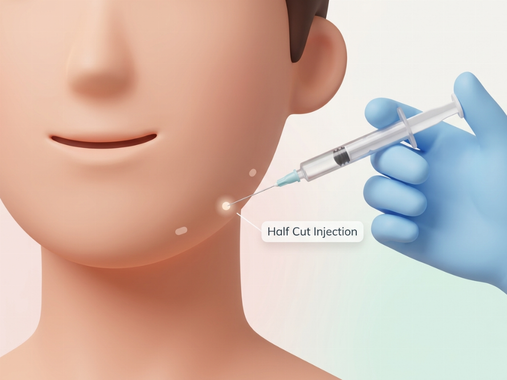 The procedure involves precise injections into the subcutaneous fat layer.