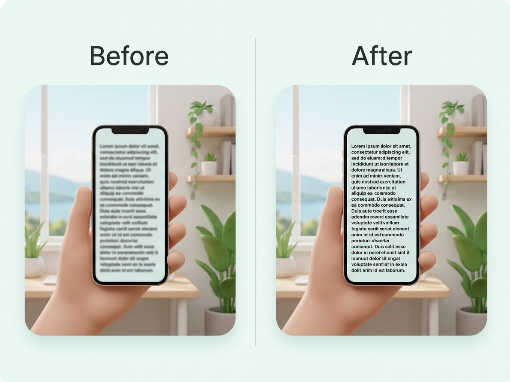 Presbyopia surgery restores the ability to focus on near objects like smartphones and books.