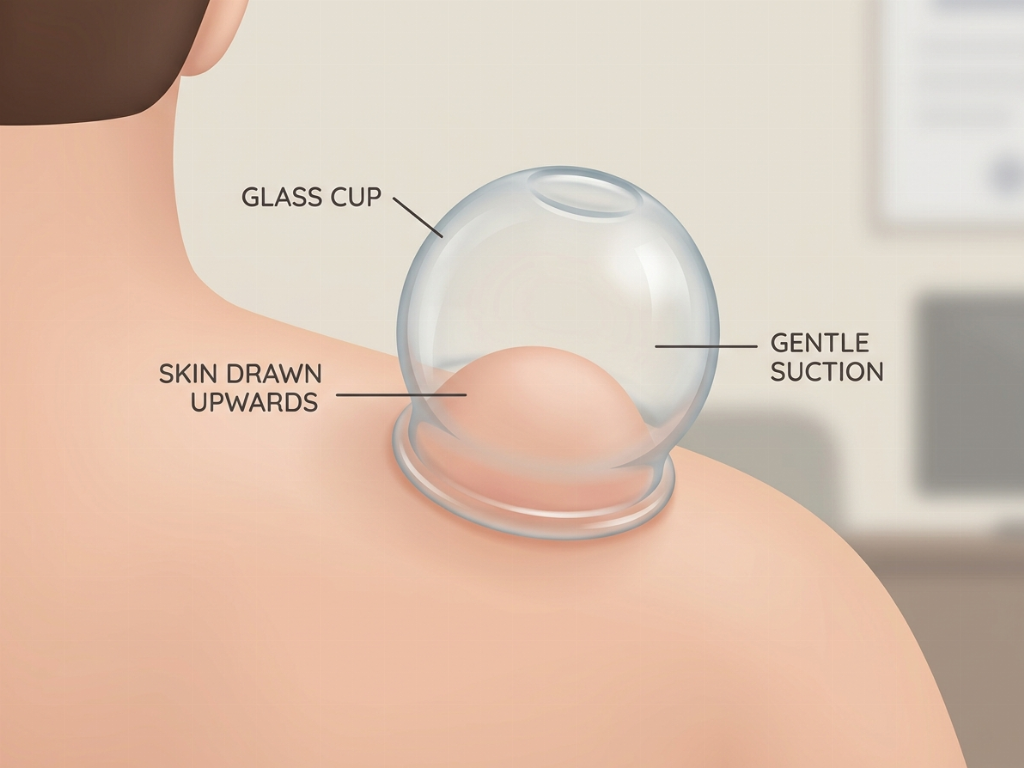 Suction creates a vacuum that lifts the skin and superficial muscle layers.