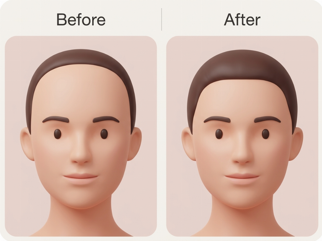 Forehead Reduction: Lowering a high hairline for better facial proportions