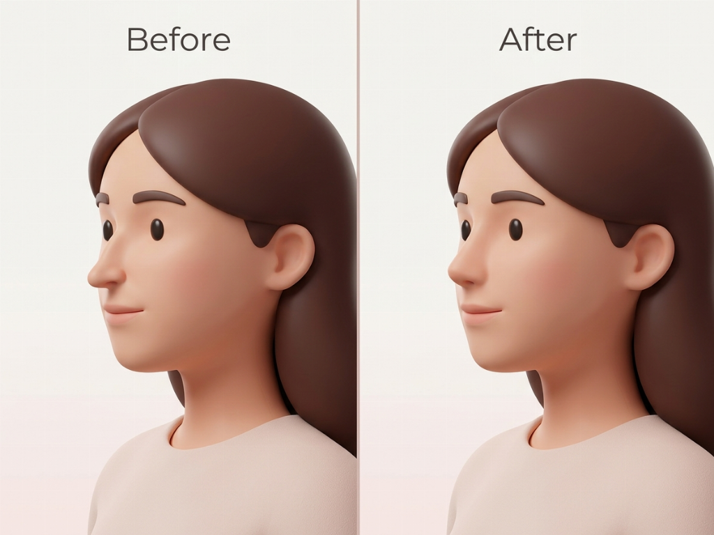 Revision surgery can restore a natural shape to a nose that appears collapsed or overly narrowed from a previous procedure.