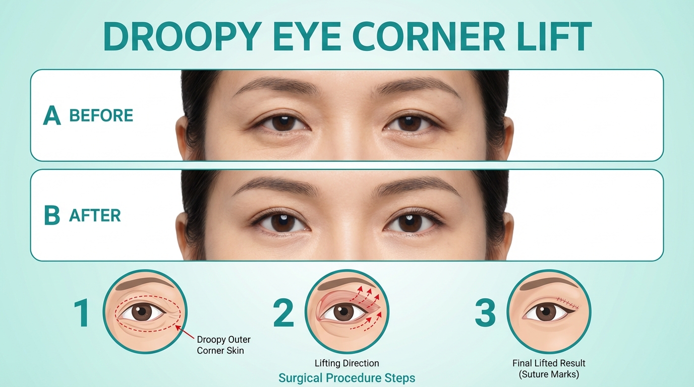 Droopy Eye Corner Lift
