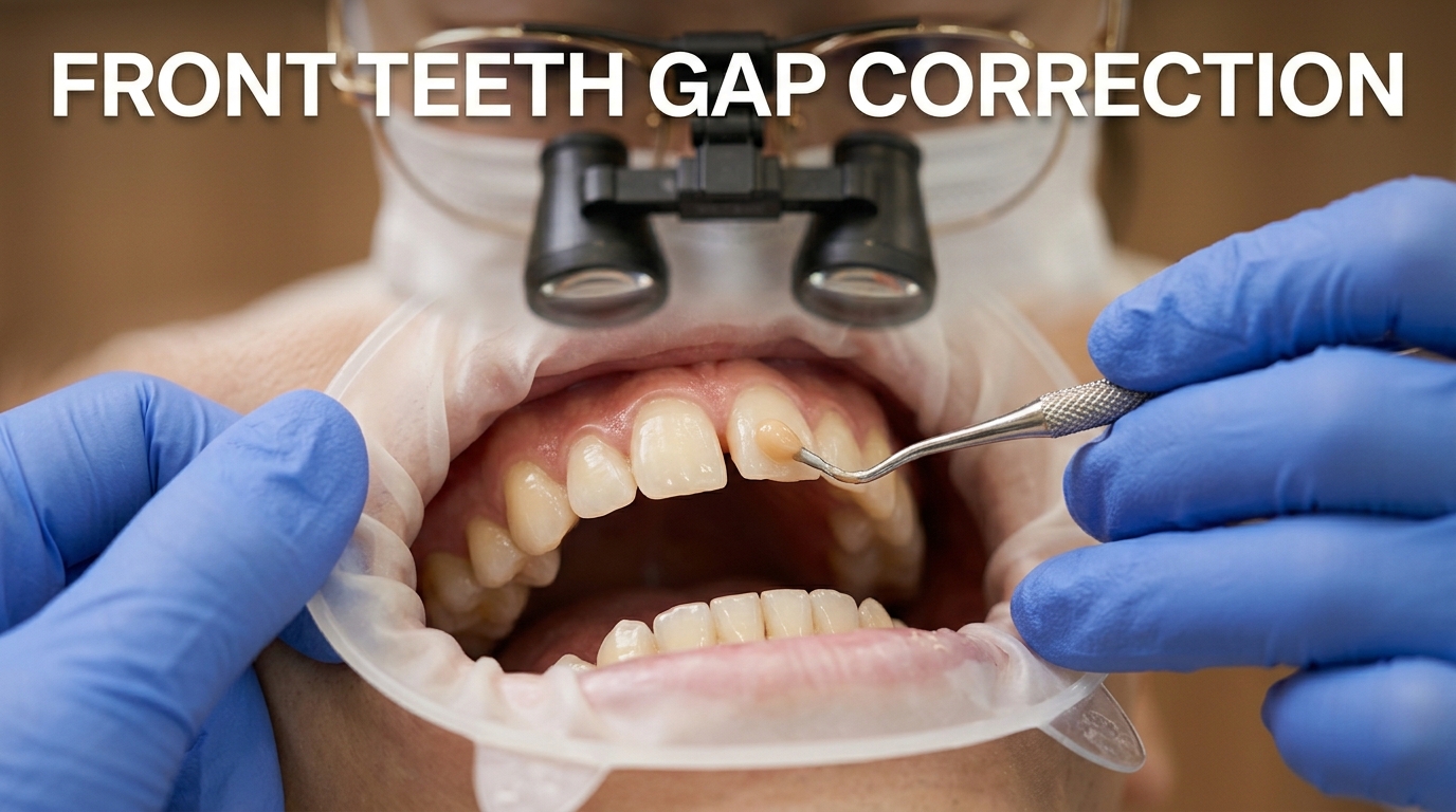 Front Teeth Gap Correction