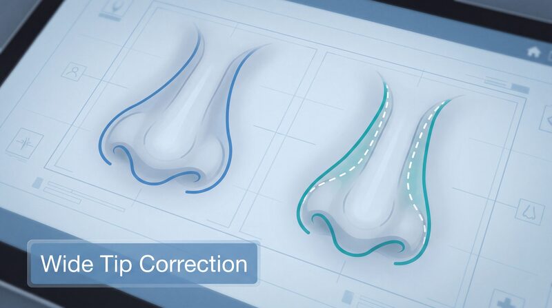 Wide Tip Correction