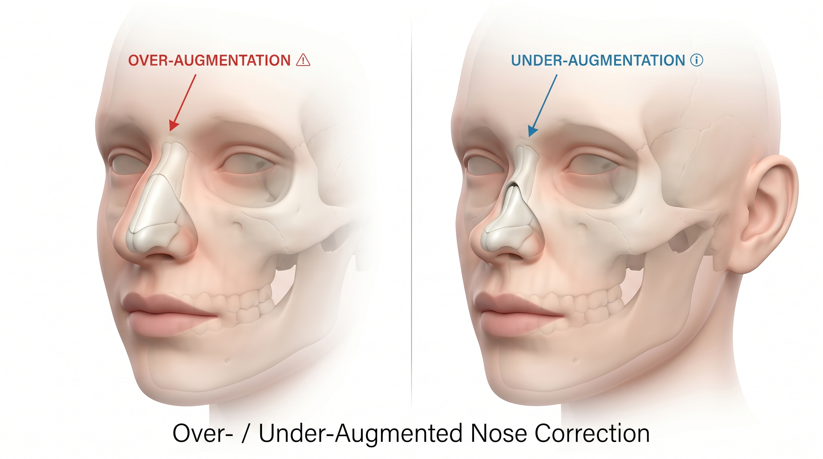 Over- / Under-Augmented Nose Correction