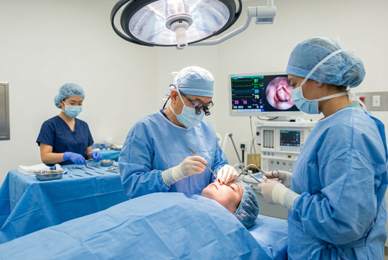 Rhinoplasty procedure in Korea
