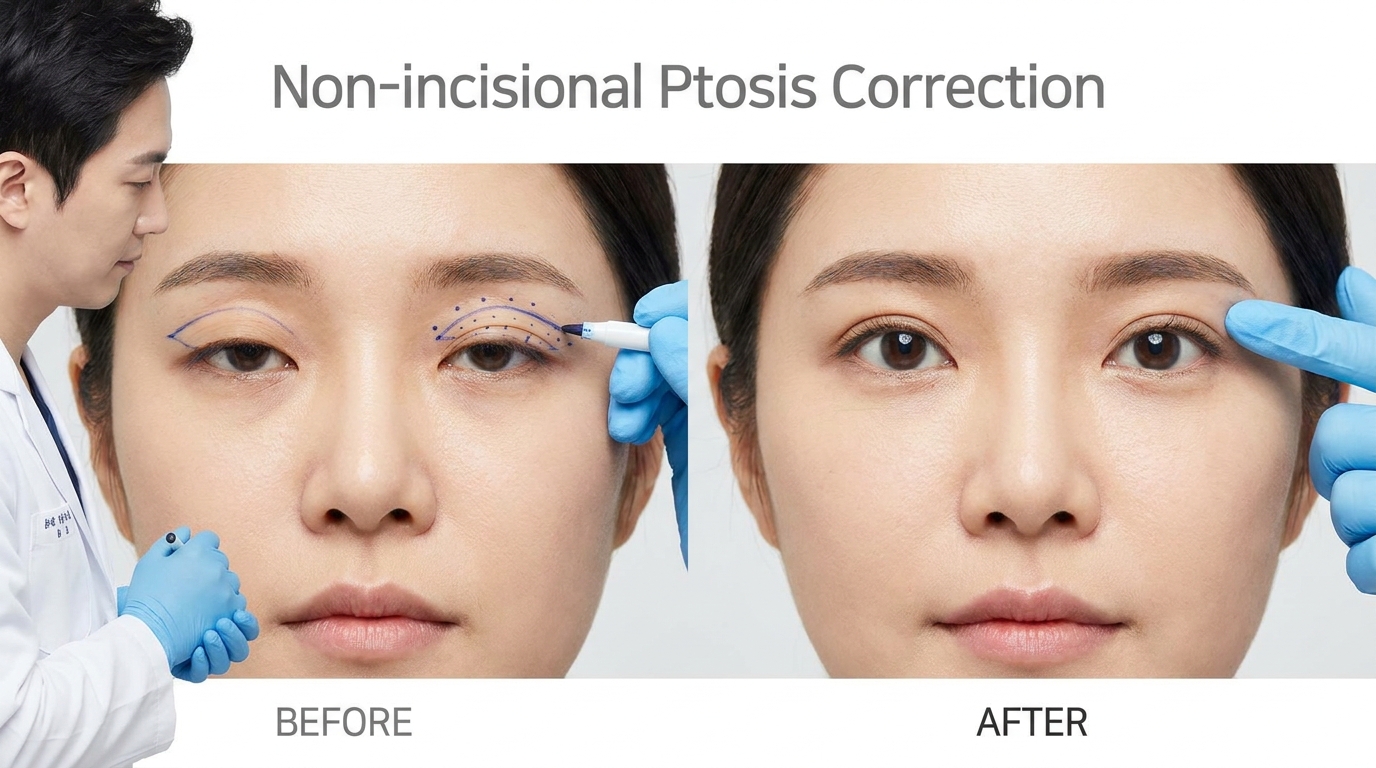 Non-incisional Ptosis Correction