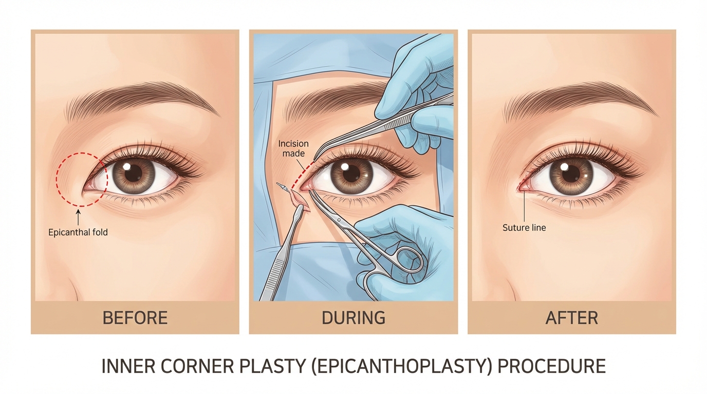 Inner Corner Plasty