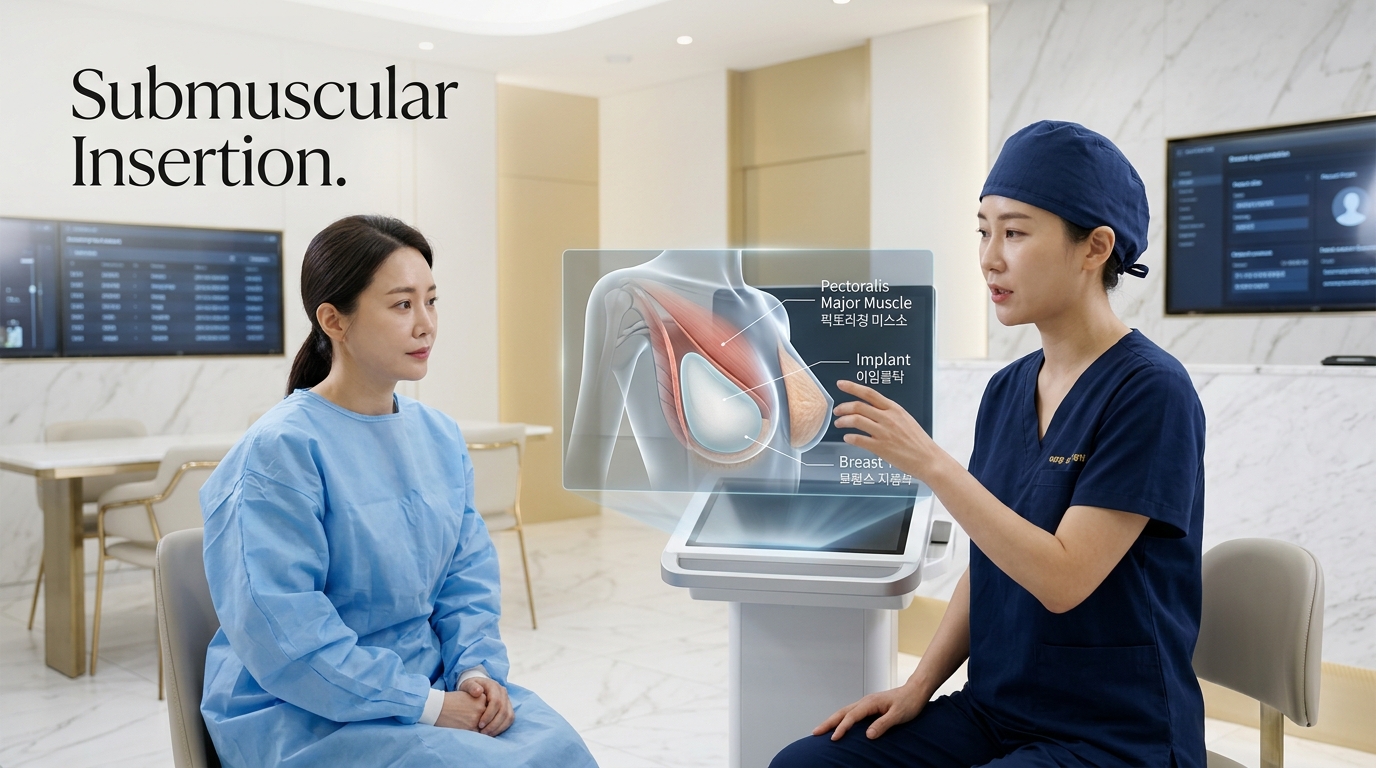 Submuscular Insertion